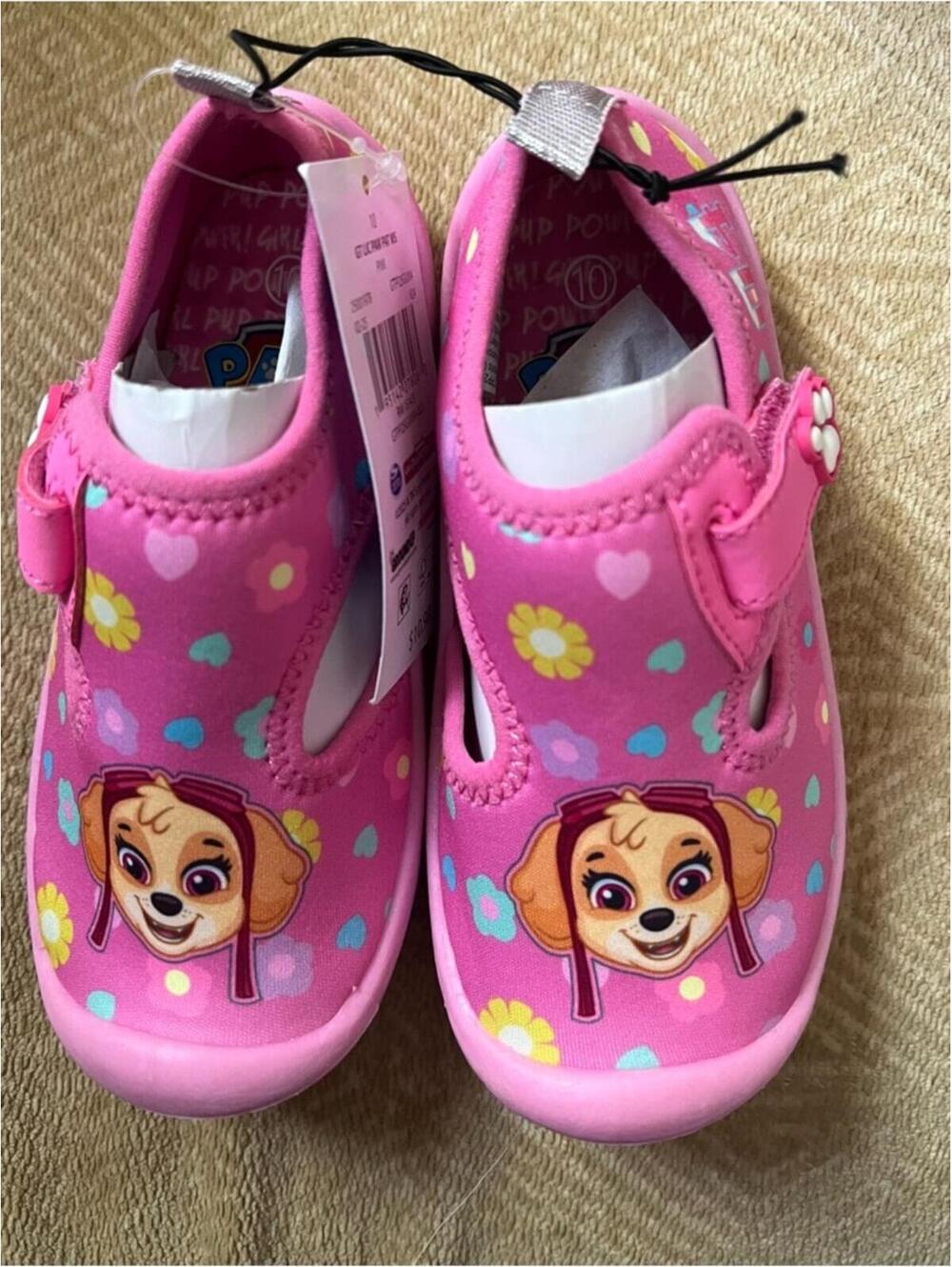Paw Patrol Slip-On Shoes with Floral Print size 10